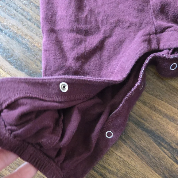Old Navy Purple Button Romper Size 6-12M - Picture 3 of 3